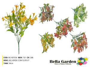 BG 407036 - BQ VERDE COM FLOR X7