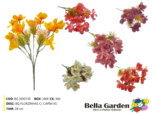 BG 305073E - BQ FLORZINHAS C/ CAPIM X5