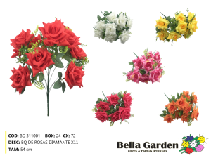 BG 311002E BQ DE ROSAS DIAMANTE ENV X11