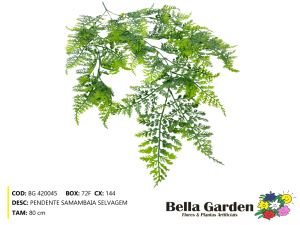 BG 420045 - PENDENTE SAMAMBAIA SELVAGEM