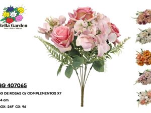 BG 407065 - BQ DE ROSAS C/ COMPLEMENTOS X7