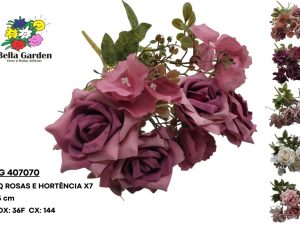 BG 407070 - BQ ROSAS E HORTENCIA X7