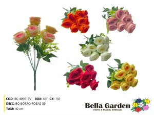 BG 409016V - BQ BOTAO ROSAS X9