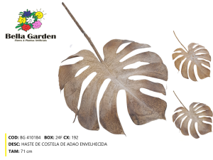 BG 410184 - HASTE DE COSTELA DE ADAO ENVELHECIDA
