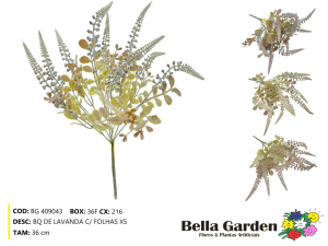 BG 409043 - BQ DE LAVANDA C/ FOLHAS X5