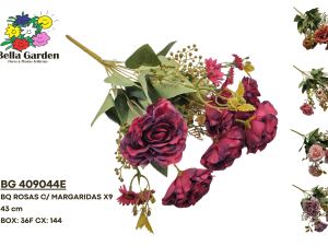 BG 409044E - BQ ROSAS C/ MARGARIDAS X9