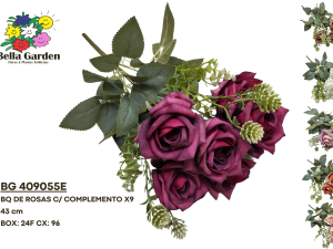 BG 409055E - BQ DE ROSAS C/ COMPLEMENTO X9...24F/96